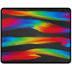 Colorful Background Two Sides Fleece Blanket (medium) by Sarkoni