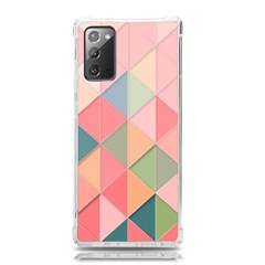 Background Geometric Triangle Samsung Galaxy Note 20 Tpu Uv Case by Sarkoni