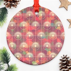 Colorful Background Abstract Ornament (round) by Sarkoni