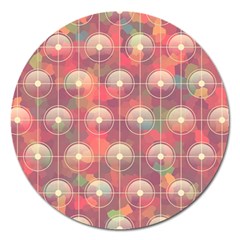 Colorful Background Abstract Magnet 5  (round) by Sarkoni