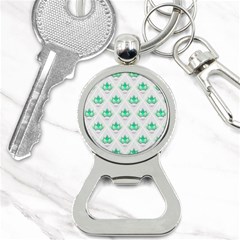 Plant Pattern Green Leaf Flora Bottle Opener Key Chain by Sarkoni