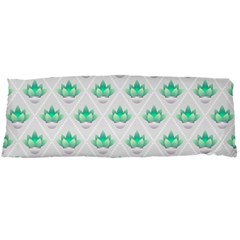 Plant Pattern Green Leaf Flora Body Pillow Case Dakimakura (two Sides) by Sarkoni