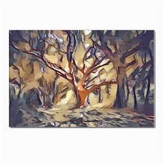 Tree Forest Woods Nature Landscape Postcard 4 x 6  (pkg Of 10) by Sarkoni