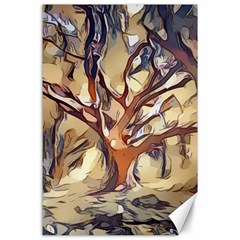 Tree Forest Woods Nature Landscape Canvas 24  X 36  by Sarkoni