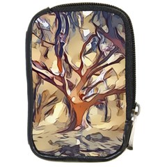 Tree Forest Woods Nature Landscape Compact Camera Leather Case by Sarkoni