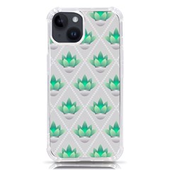 Plant Pattern Green Leaf Flora Iphone 14 Tpu Uv Print Case by Sarkoni