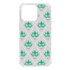 Plant Pattern Green Leaf Flora Iphone 13 Pro Tpu Uv Print Case by Sarkoni