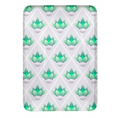 Plant Pattern Green Leaf Flora Rectangular Glass Fridge Magnet (4 Pack) by Sarkoni