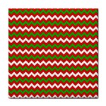 Christmas Paper Scrapbooking Pattern Tile Coaster Front