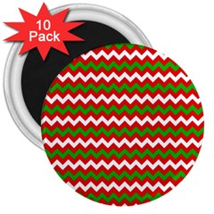 Christmas Paper Scrapbooking Pattern 3  Magnets (10 Pack)  by Sarkoni