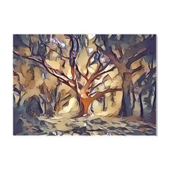 Tree Forest Woods Nature Landscape Crystal Sticker (a4) by Sarkoni