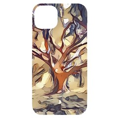 Tree Forest Woods Nature Landscape Iphone 14 Plus Black Uv Print Case by Sarkoni