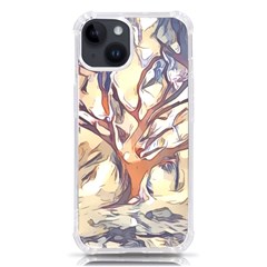 Tree Forest Woods Nature Landscape Iphone 14 Tpu Uv Print Case by Sarkoni