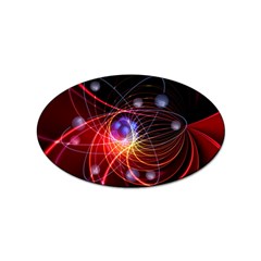 Physics Quantum Physics Particles Sticker (oval) by Sarkoni