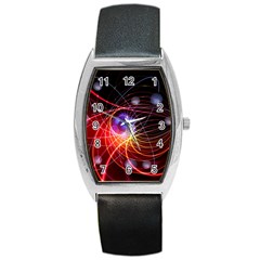 Physics Quantum Physics Particles Barrel Style Metal Watch by Sarkoni