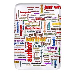 Writing Author Motivation Words Rectangular Glass Fridge Magnet (4 Pack) by Sarkoni