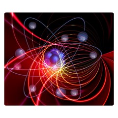 Physics Quantum Physics Particles Two Sides Premium Plush Fleece Blanket (small) by Sarkoni