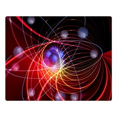 Physics Quantum Physics Particles Two Sides Premium Plush Fleece Blanket (large) by Sarkoni