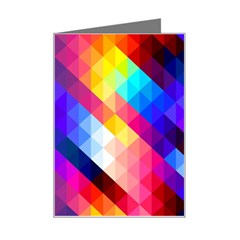 Abstract Background Colorful Pattern Mini Greeting Card by Sarkoni