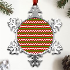 Christmas Paper Scrapbooking Pattern Metal Small Snowflake Ornament by Sarkoni