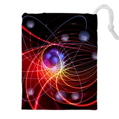 Physics Quantum Physics Particles Drawstring Pouch (5xl) by Sarkoni