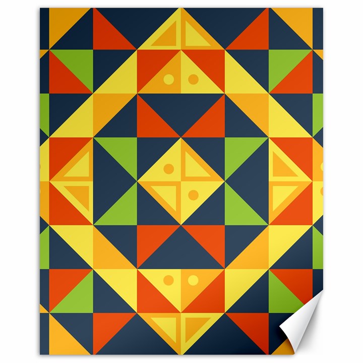 Background Geometric Color Canvas 16  x 20 