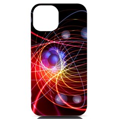 Physics Quantum Physics Particles Iphone 14 Black Uv Print Case by Sarkoni