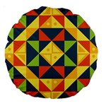 Background Geometric Color Large 18  Premium Round Cushions Front