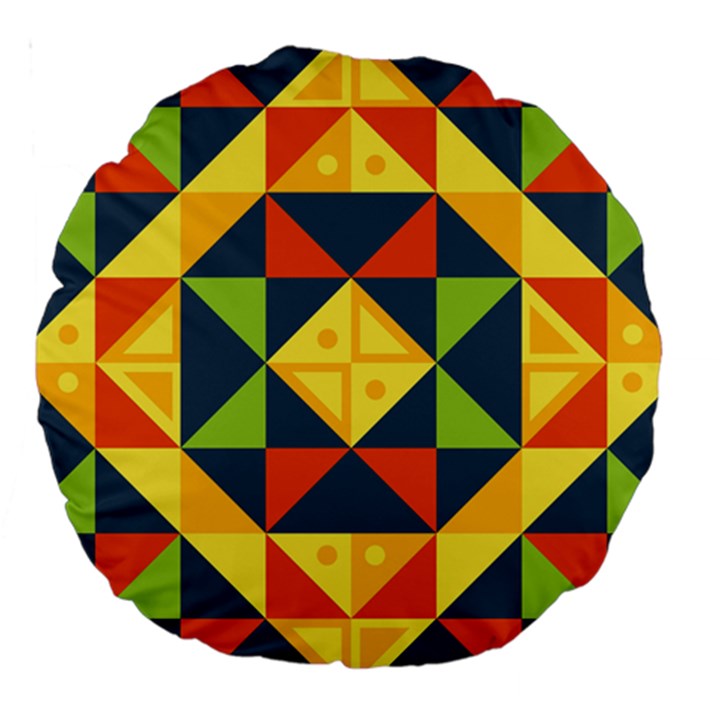 Background Geometric Color Large 18  Premium Round Cushions