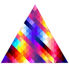 Abstract Background Colorful Pattern Wooden Puzzle Triangle by Sarkoni