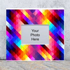 Abstract Background Colorful Pattern White Wall Photo Frame 5  X 7  by Sarkoni