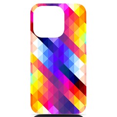 Abstract Background Colorful Pattern Iphone 14 Pro Black Uv Print Case by Sarkoni