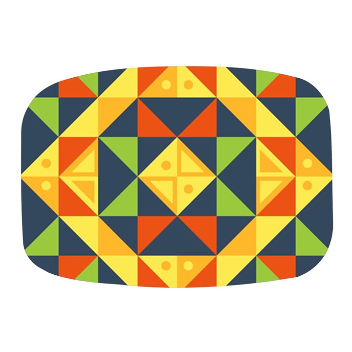 Background Geometric Color Mini Square Pill Box