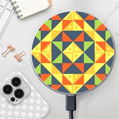 Background Geometric Color Wireless Fast Charger(white) by Sarkoni