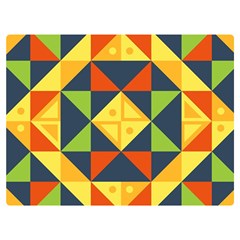 Background Geometric Color Two Sides Premium Plush Fleece Blanket (extra Small) by Sarkoni