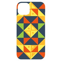 Background Geometric Color Iphone 14 Plus Black Uv Print Case by Sarkoni