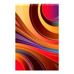 Abstract Colorful Background Wavy Shower Curtain 48  x 72  (Small) 