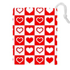 Background Card Checker Chequered Drawstring Pouch (4xl) by Sarkoni