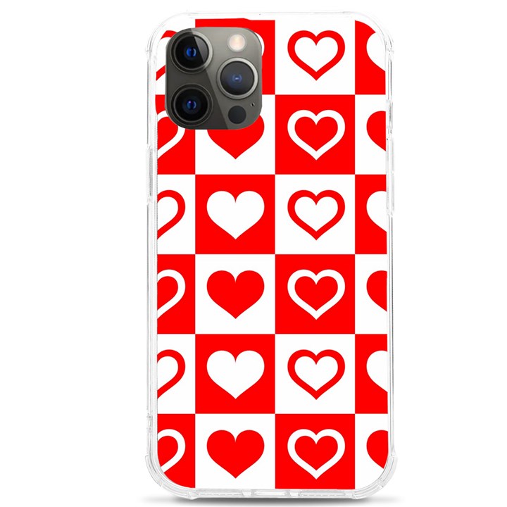 Background Card Checker Chequered iPhone 12 Pro max TPU UV Print Case