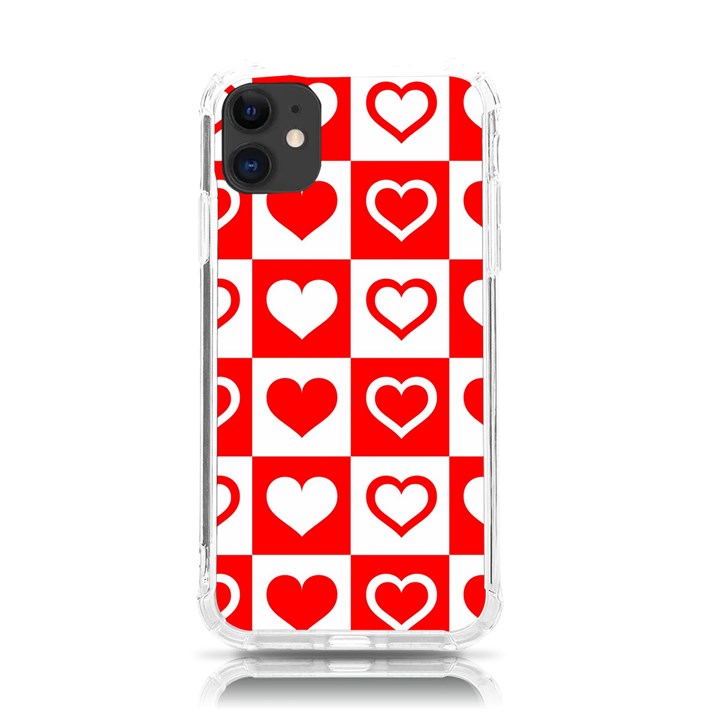 Background Card Checker Chequered iPhone 11 TPU UV Print Case