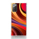 Abstract Colorful Background Wavy Samsung Galaxy Note 20 TPU UV Case Front