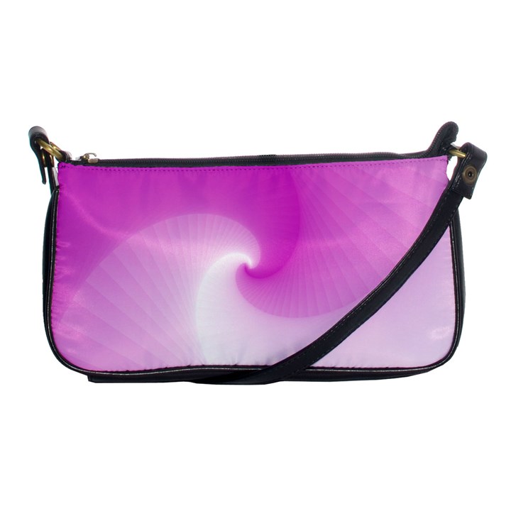 Abstract Spiral Pattern Background Shoulder Clutch Bag