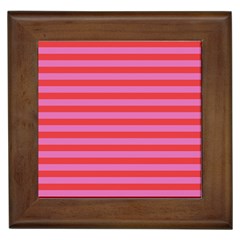 Stripes Striped Design Pattern Framed Tile by Grandong