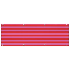 Stripes Striped Design Pattern Banner And Sign 9  X 3  by Grandong