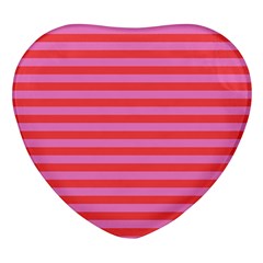 Stripes Striped Design Pattern Heart Glass Fridge Magnet (4 Pack) by Grandong