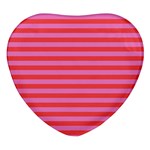 Stripes Striped Design Pattern Heart Glass Fridge Magnet (4 pack) Front