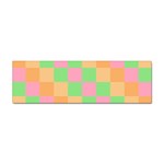 Checkerboard Pastel Squares Sticker (Bumper) Front