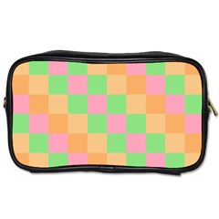 Checkerboard Pastel Squares Toiletries Bag (one Side) by Grandong