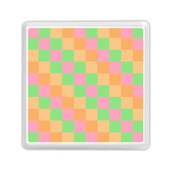 Checkerboard Pastel Squares Memory Card Reader (square) by Grandong