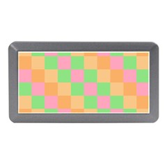 Checkerboard Pastel Squares Memory Card Reader (mini) by Grandong